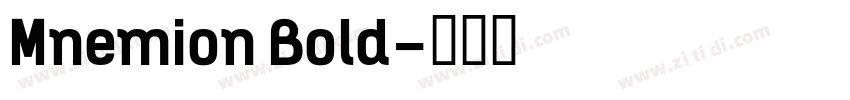 Mnemion Bold字体转换